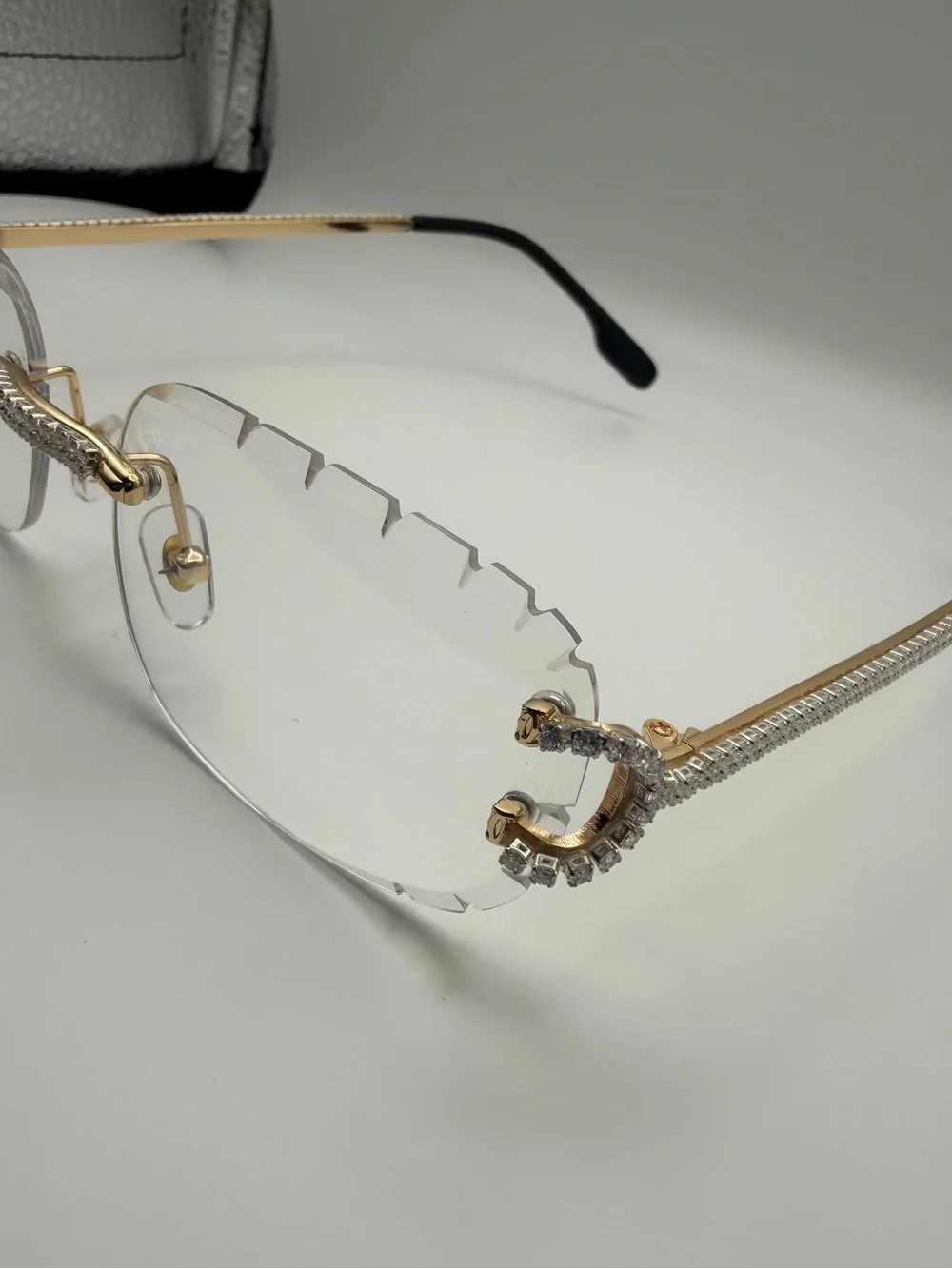 Vvs1 moisanite clear view summer glasses  Unisex
